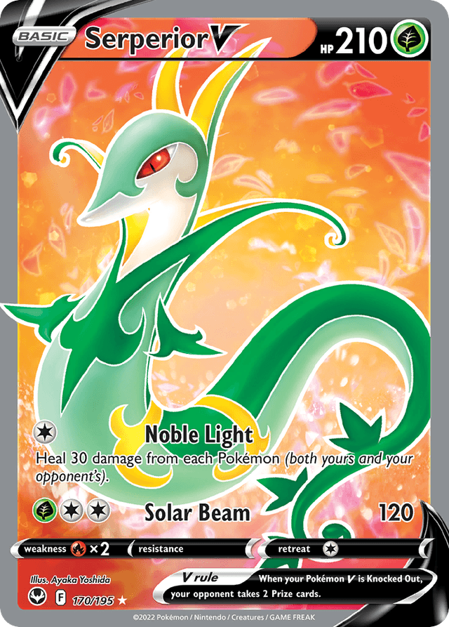 Carta Serperior V 170/195 do set Silver Tempest — Pokémon TCG | Bynx