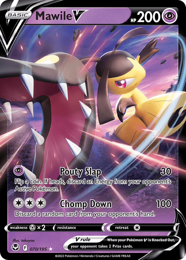 Carta Mawile V 70/195 do set Silver Tempest — Pokémon TCG | Bynx