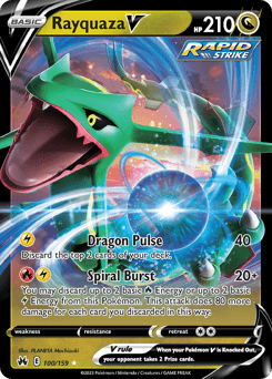 Rayquaza V 100 — Crown Zenith