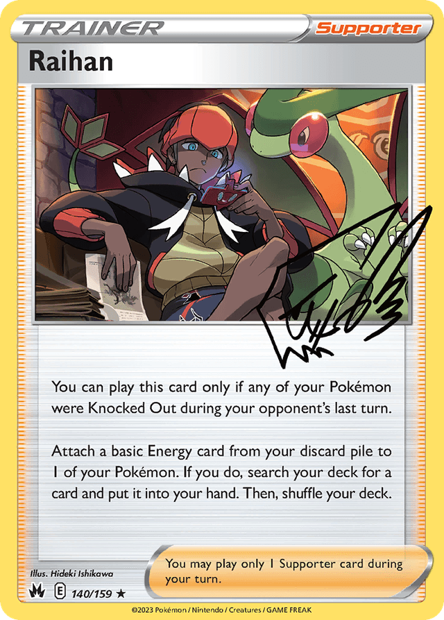 Carta Raihan 140/159 do set Crown Zenith — Pokémon TCG | Bynx