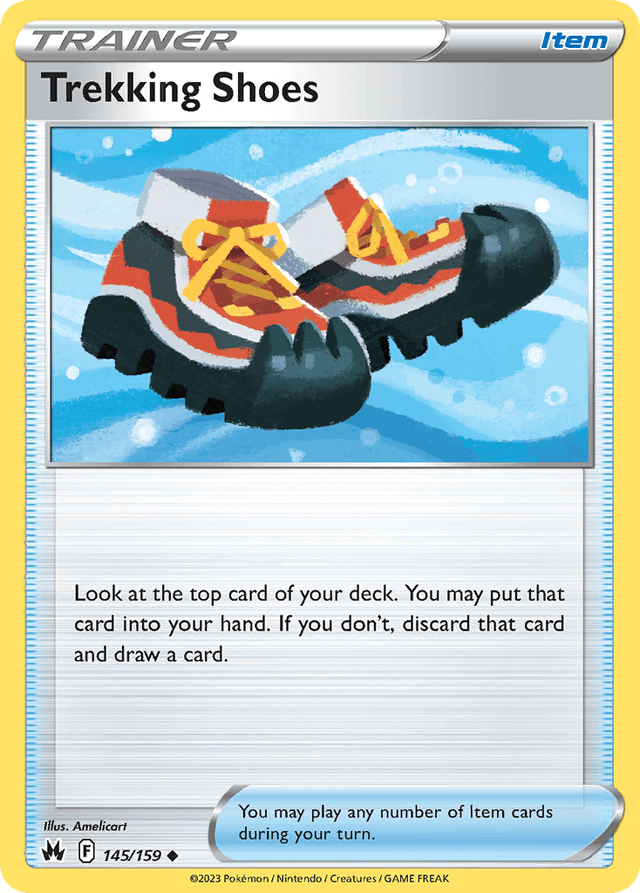 Carta Trekking Shoes 145/159 do set Crown Zenith — Pokémon TCG | Bynx