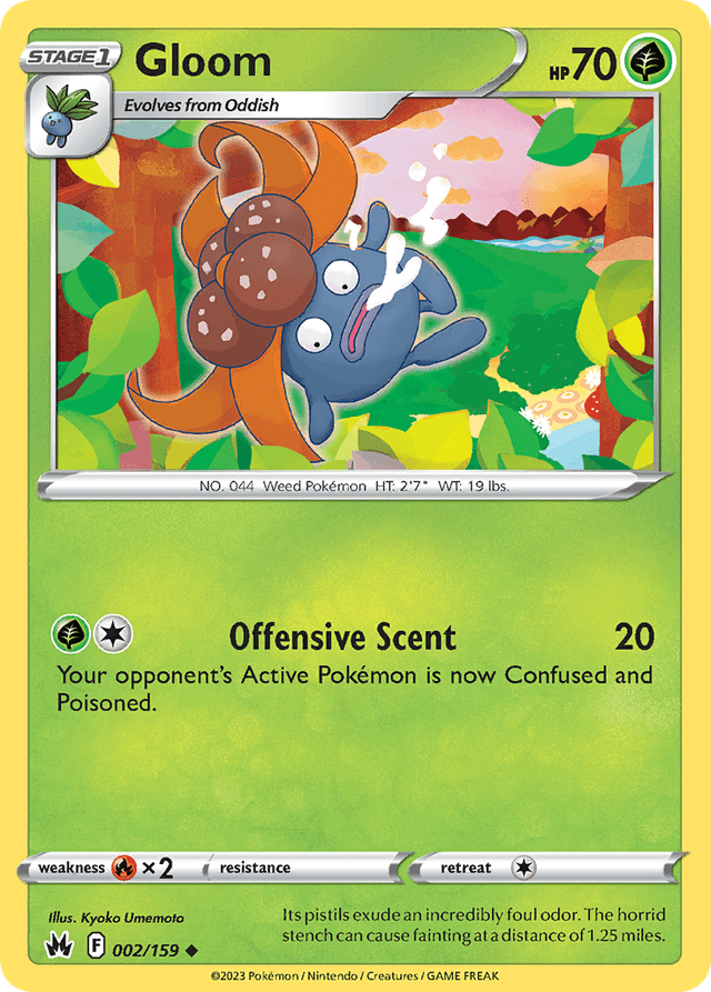 Carta Gloom 2/159 do set Crown Zenith — Pokémon TCG | Bynx