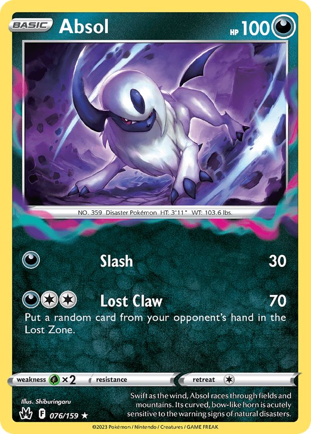 Carta Absol 76/159 do set Crown Zenith — Pokémon TCG | Bynx