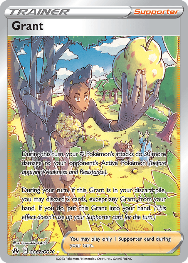 Carta Grant GG62/70 do set Crown Zenith Galarian Gallery — Pokémon TCG | Bynx