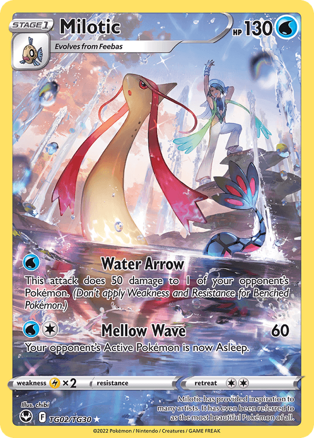 Carta Milotic TG02/30 do set Silver Tempest Trainer Gallery — Pokémon TCG | Bynx