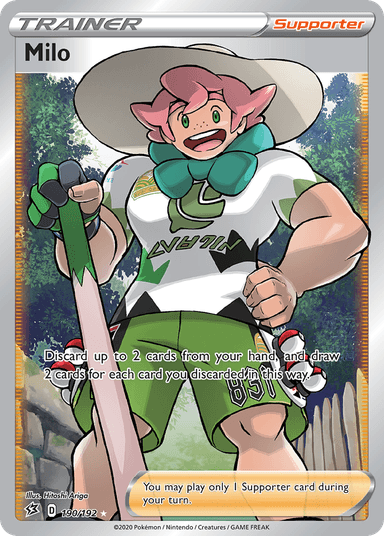 Carta Milo 190/192 do set Rebel Clash — Pokémon TCG | Bynx