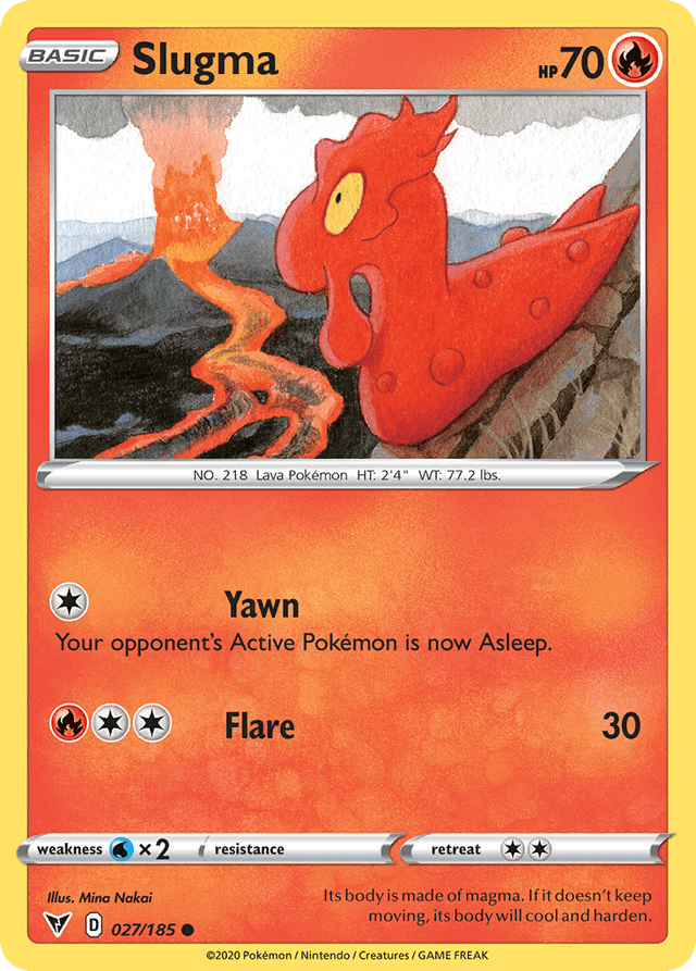 Carta Slugma 27/185 do set Vivid Voltage — Pokémon TCG | Bynx