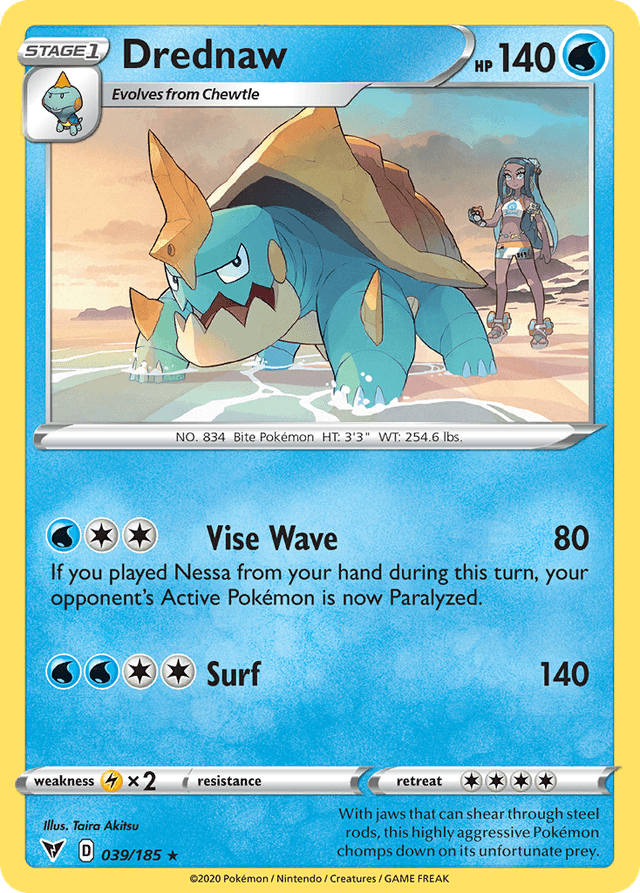 Carta Drednaw 39/185 do set Vivid Voltage — Pokémon TCG | Bynx