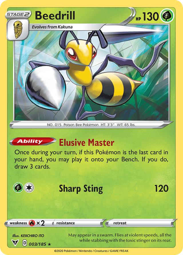 Carta Beedrill 3/185 do set Vivid Voltage — Pokémon TCG | Bynx