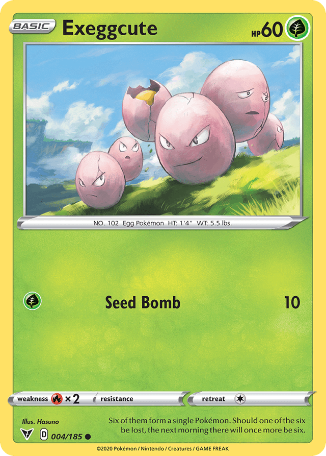 Carta Exeggcute 4/185 do set Vivid Voltage — Pokémon TCG | Bynx