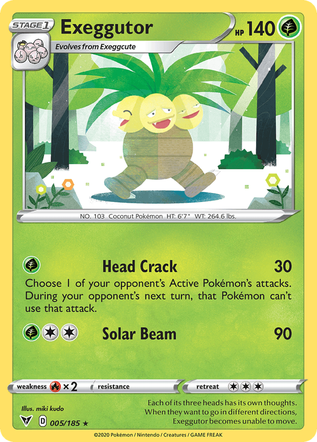 Carta Exeggutor 5/185 do set Vivid Voltage — Pokémon TCG | Bynx