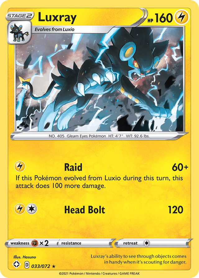 Carta Luxray 33/72 do set Shining Fates — Pokémon TCG | Bynx