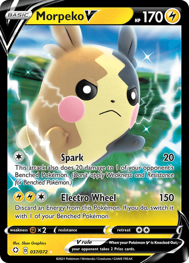 Carta Morpeko V 37/72 do set Shining Fates — Pokémon TCG | Bynx