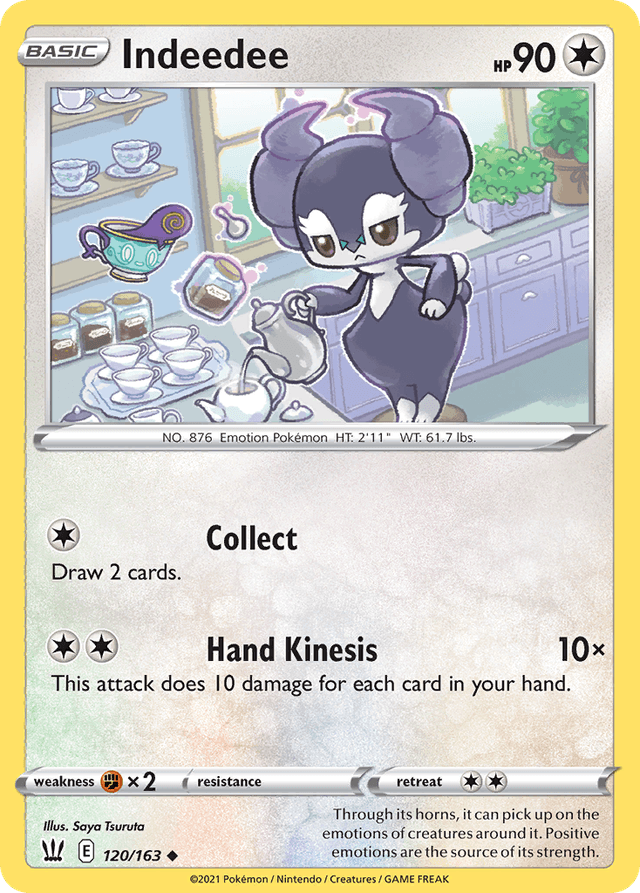 Carta Indeedee 120/163 do set Battle Styles — Pokémon TCG | Bynx
