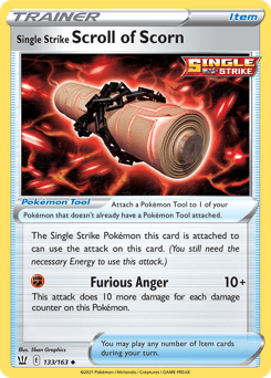 Single Strike Scroll of Scorn 133/163 — Estilos de Batalha