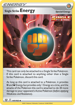 Single Strike Energy 141/163 — Estilos de Batalha