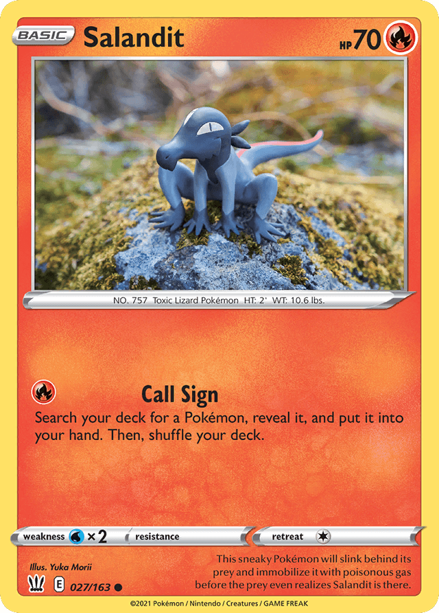 Carta Salandit 27/163 do set Battle Styles — Pokémon TCG | Bynx