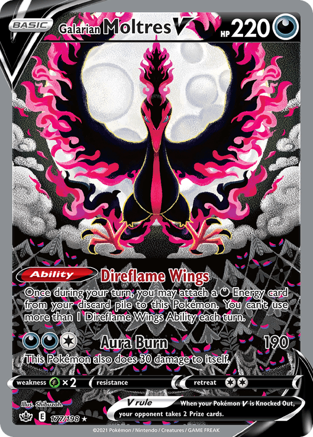 Carta Galarian Moltres V 177/198 do set Chilling Reign — Pokémon TCG | Bynx
