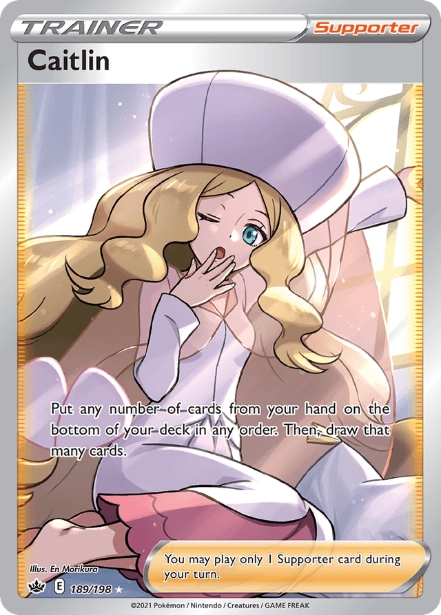 Carta Caitlin 189/198 do set Chilling Reign — Pokémon TCG | Bynx
