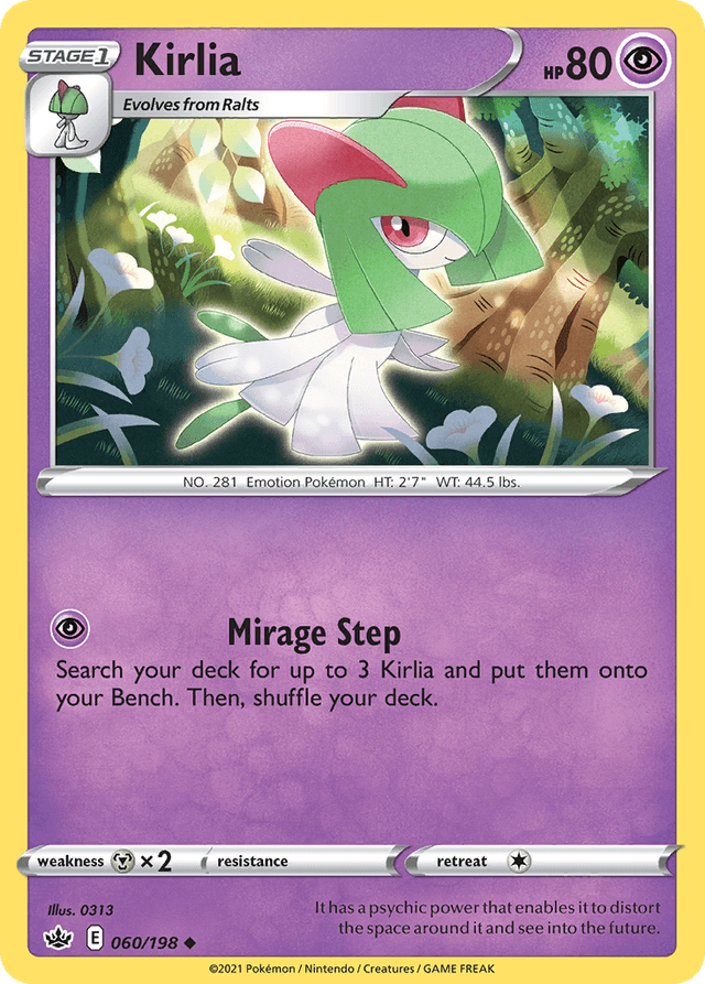 Carta Kirlia 60/198 do set Chilling Reign — Pokémon TCG | Bynx