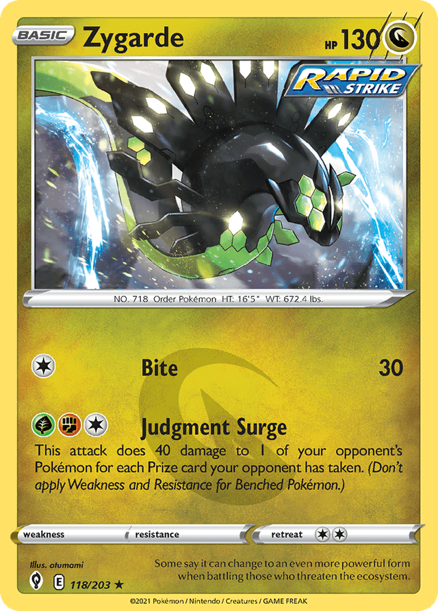 Carta Zygarde 118/203 do set Evolving Skies — Pokémon TCG | Bynx