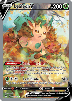 Leafeon V 167 — Evolving Skies