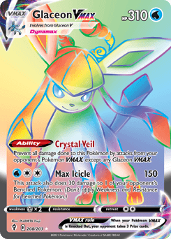 Glaceon VMAX 208 — Evolving Skies