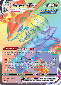Rayquaza VMAX 217 — Evolving Skies