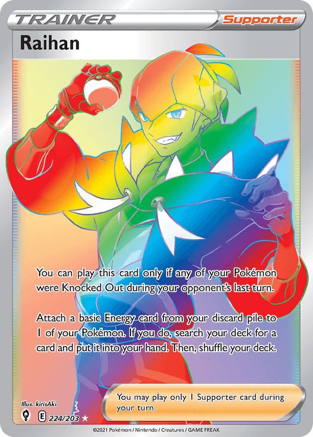Carta Raihan 224/203 do set Evolving Skies — Pokémon TCG | Bynx
