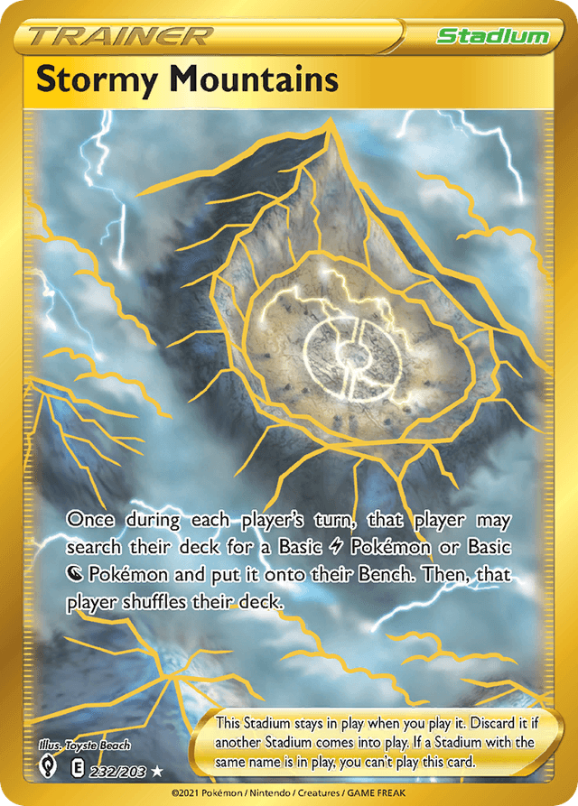 Carta Stormy Mountains 232/203 do set Evolving Skies — Pokémon TCG | Bynx