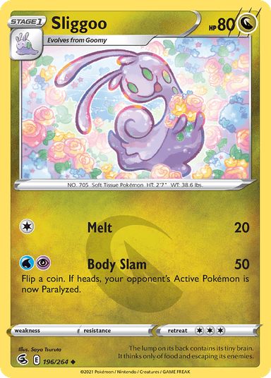 Carta Sliggoo 196/264 do set Fusion Strike — Pokémon TCG | Bynx