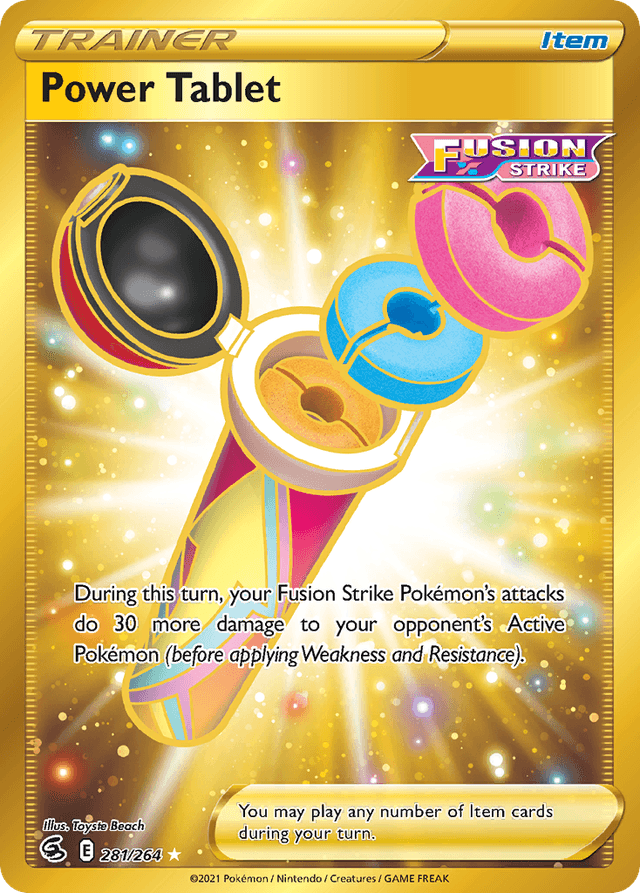 Carta Power Tablet 281/264 do set Fusion Strike — Pokémon TCG | Bynx