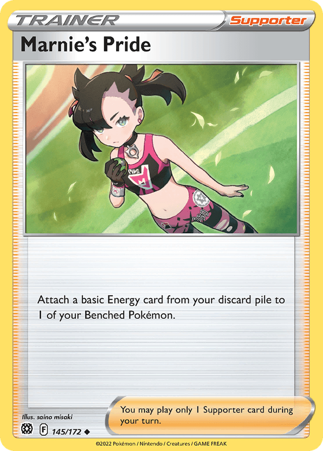 Carta Marnie's Pride 145/172 do set Brilliant Stars — Pokémon TCG | Bynx