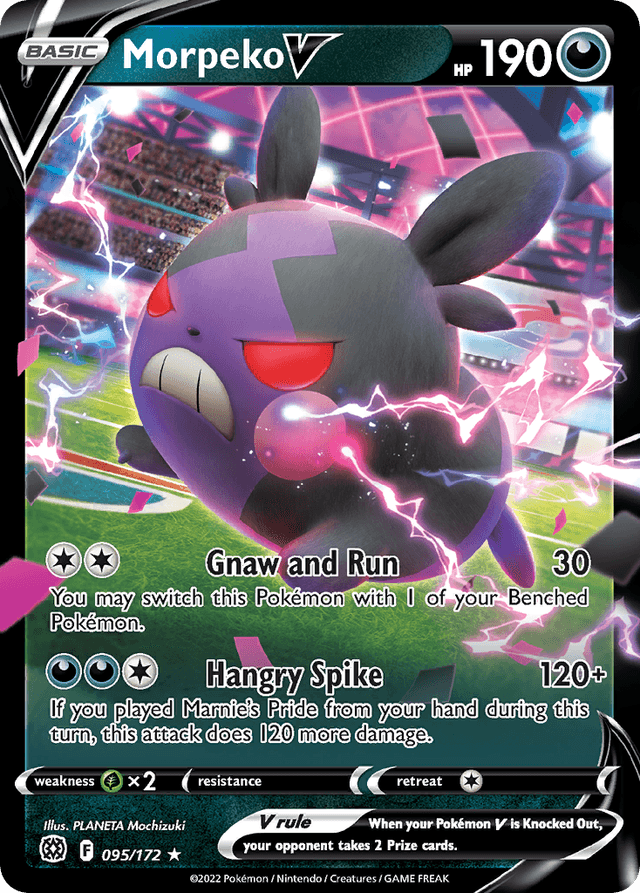 Carta Morpeko V 95/172 do set Brilliant Stars — Pokémon TCG | Bynx