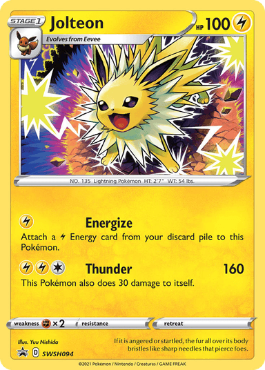 Carta Jolteon SWSH094/307 do set SWSH Black Star Promos — Pokémon TCG | Bynx
