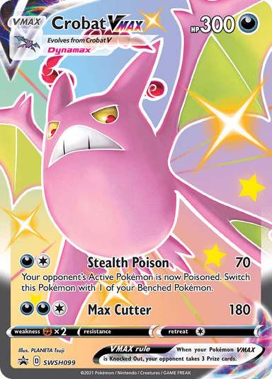 Carta Crobat VMAX SWSH099/307 do set SWSH Black Star Promos — Pokémon TCG | Bynx