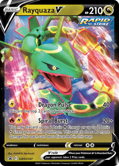 Rayquaza V SWSH147 — SWSH Black Star Promos
