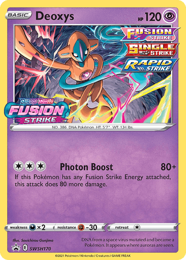 Carta Deoxys SWSH170/307 do set SWSH Black Star Promos — Pokémon TCG | Bynx