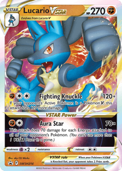 Lucario VSTAR SWSH214 — SWSH Black Star Promos