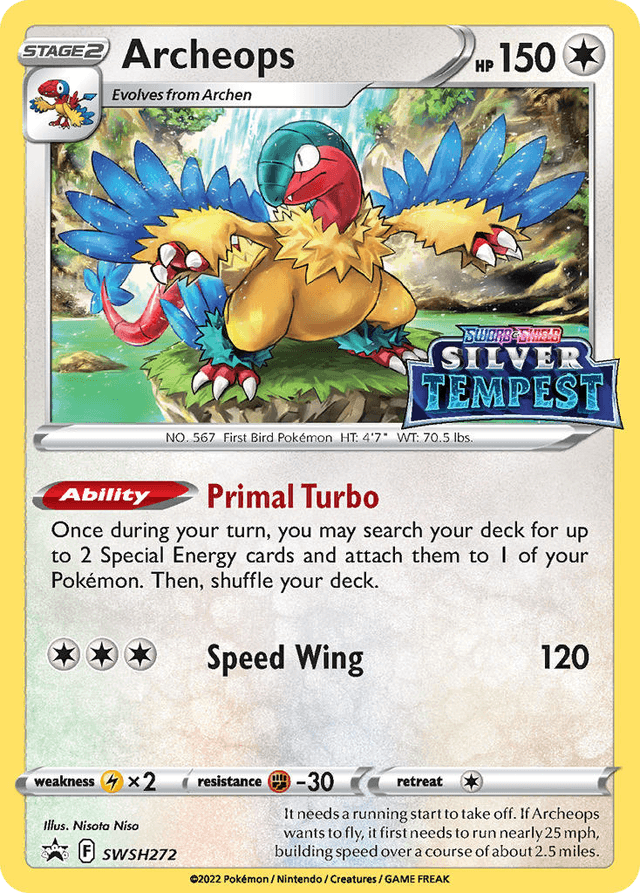 Carta Archeops SWSH272/307 do set SWSH Black Star Promos — Pokémon TCG | Bynx
