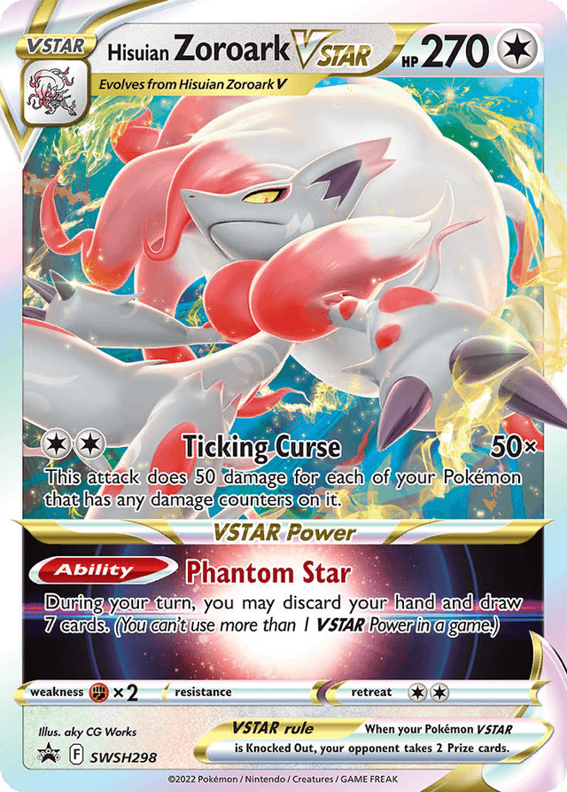 Carta Hisuian Zoroark VSTAR SWSH298/307 do set SWSH Black Star Promos — Pokémon TCG | Bynx