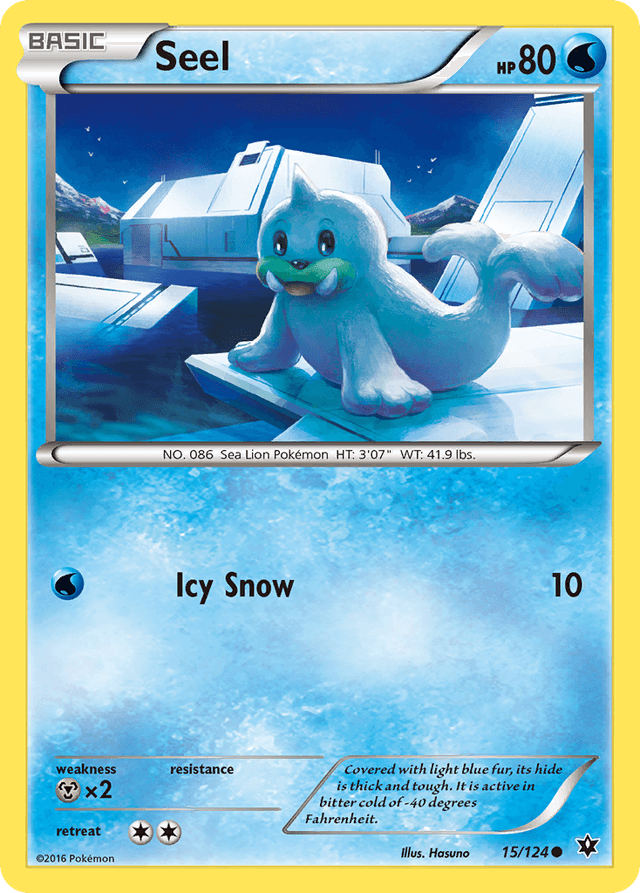 Carta Seel 15/124 do set Fates Collide — Pokémon TCG | Bynx