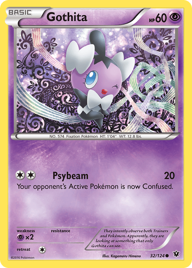 Carta Gothita 32/124 do set Fates Collide — Pokémon TCG | Bynx