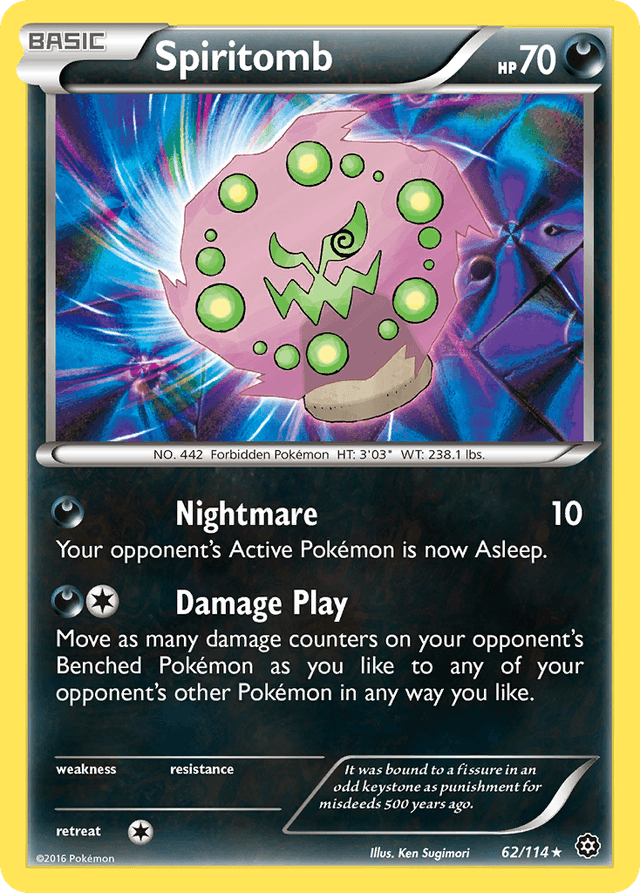 Carta Spiritomb 62/114 do set Steam Siege — Pokémon TCG | Bynx