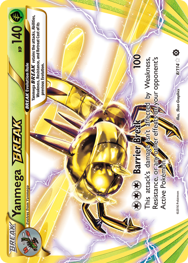 Carta Yanmega BREAK 8/114 do set Steam Siege — Pokémon TCG | Bynx