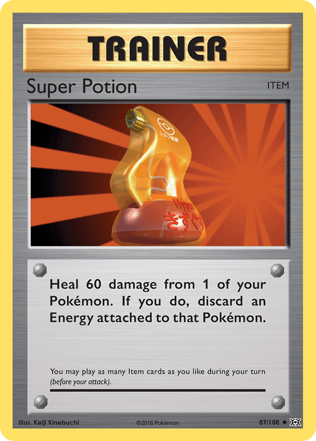 Carta Super Potion 87/108 do set Evolutions — Pokémon TCG | Bynx