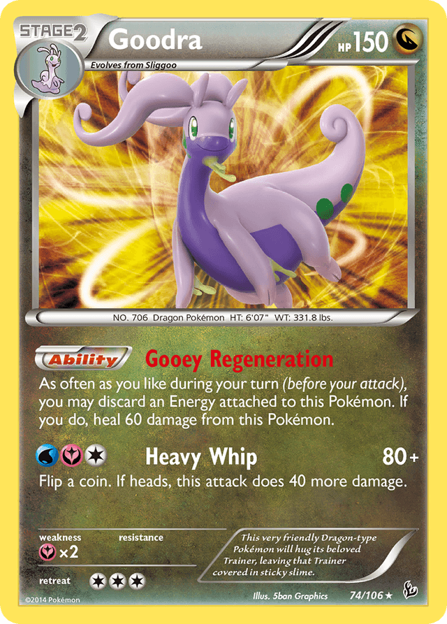 Carta Goodra 74/106 do set Flashfire — Pokémon TCG | Bynx