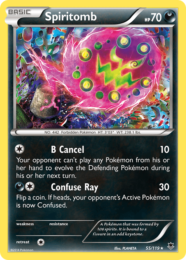 Carta Spiritomb 55/119 do set Phantom Forces — Pokémon TCG | Bynx