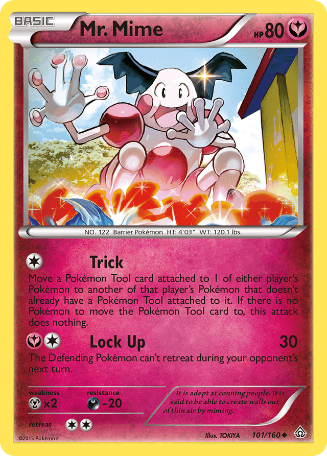 Carta Mr. Mime 101/160 do set Primal Clash — Pokémon TCG | Bynx
