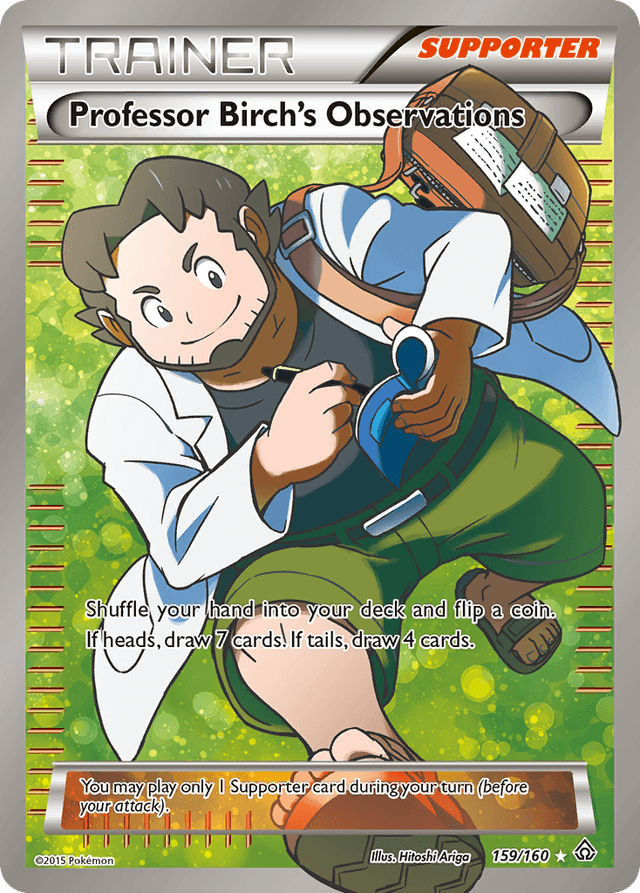 Carta Professor Birch's Observations 159/160 do set Primal Clash — Pokémon TCG | Bynx